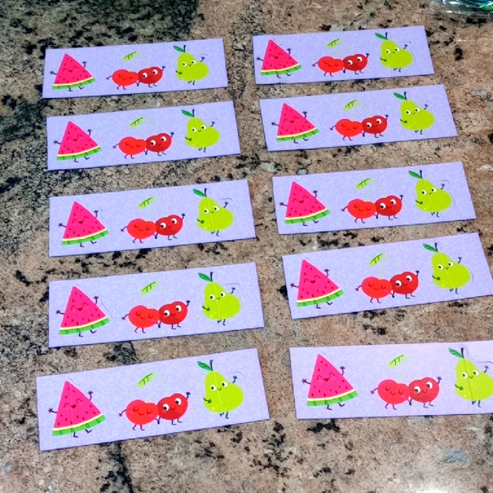 Cute Fruit Themed Book Marks Set 10 Piece